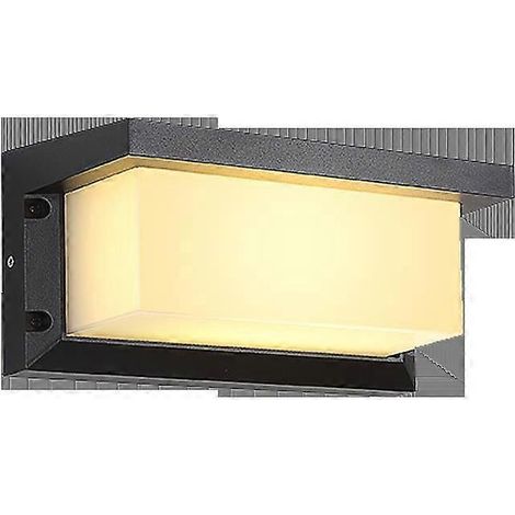 18-W-LED-Außenwandleuchte mit Bewegungsmelder, modernes Design und wasserdicht, warmweißes Licht (3000 K).