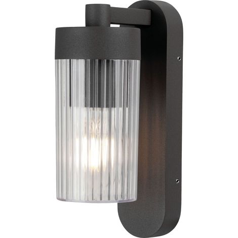LILI Applique Mur Ext. IP44 IK04 noir E27 40W max. Lpe non incl. ARIC 3167