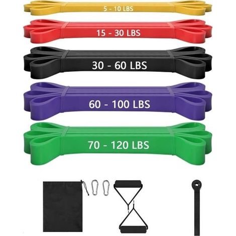 Thanmoer 9-in-1 Fitness-Gummiband, Widerstandsband, Yoga-Latexband, Trainingsband für Fitness (1/4)