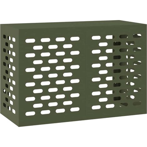 Funda para Aire Acondicionado Verde oliva 90 x 40 x 60 cm vidaXL
