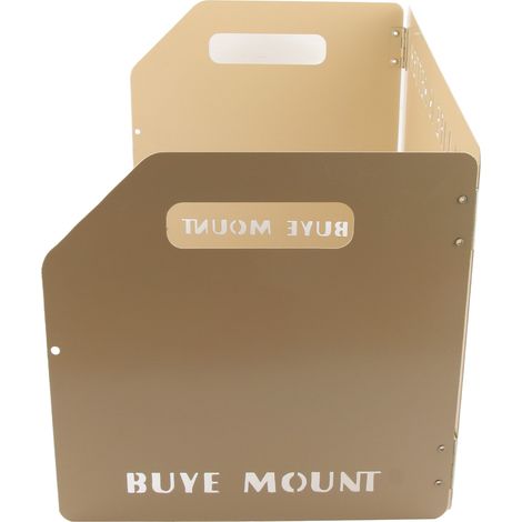 Pare-vent pliable en métal pour réchaud de camping, kaki, pliable en trois. (1/5)