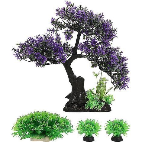 1 ensemble de décoration d'arbre pour aquarium (1/3)