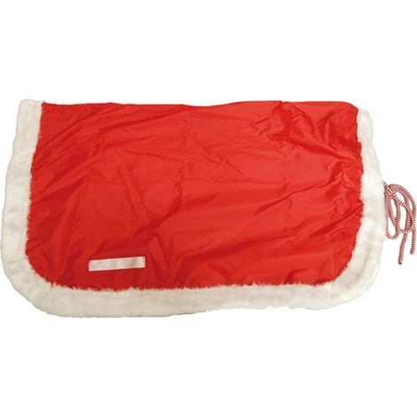 Couverture de Noël pour chevaux 115/120 cm en matière synthétique et bordure en fourrure