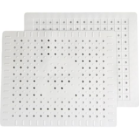 Tapis De Vidange Pour Évier - En Caoutchouc Anti-dérapant - Découpable Sur Mesure - Protection Contre Les Rayures - 2 Pièces