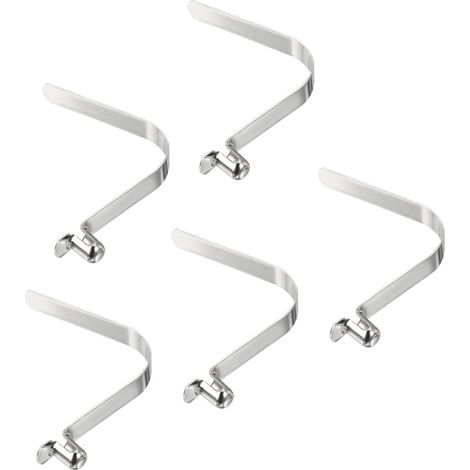 8x5.5mm Kayak Pale Boutons-pression, 5 Paquet Pôle Bouton Poussoir Ressort Clips Acier Creux Bouton Blocage Tube Unique Broche pour Camping Auvent Pôle Tende (1/5)