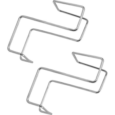 Ensemble d'organiseurs robustes en acier inoxydable pour éponge d'évier qui sécurise l'outil de nettoyage empêche le rangement - Installation facile - Porte-éponge en acier inoxydable (1/5)