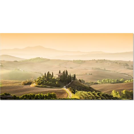 CRÉDENCE CUISINE Paysage - Toscane - Lumière du matin 70x30 cm (1/5)