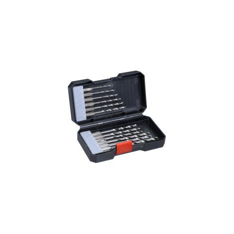 kwb 108810 HSS Kit punte a spirale da metallo 12 parti 2 mm, 2.5 mm, 3 mm, 3.2 mm, 3.5 mm, 4 mm, 4.5 mm, 4.8 mm, 5 mm, (1/4)