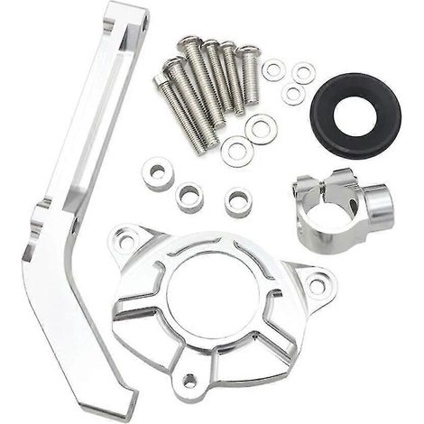 Z1000 Motorradzubehör Lenkungsdämpferhalterung für Kawasaki Z 1000 2014-2018--Silber