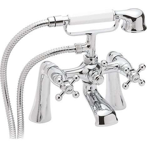 Sagittarius Fantasy Bath Shower Mixer Tap Pillar Mounted - Chrome