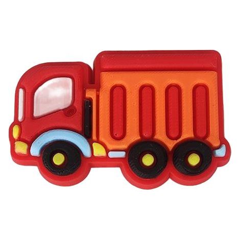 Spilla decorativa in gomma per Crocs Emblema Toppa Veicoli Camion della spazzatura 379-08 OS