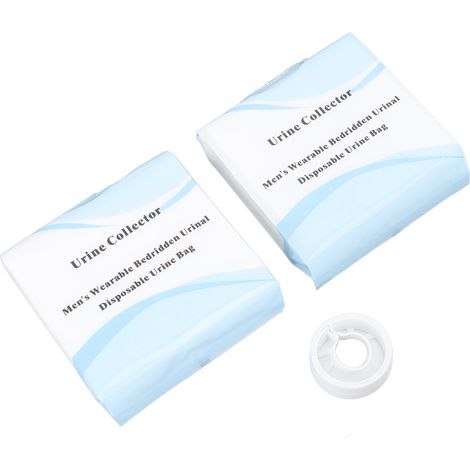 Système urinaire portable en silicone pour hommes alités, avec sac à urine jetable pour adultes (1/4)