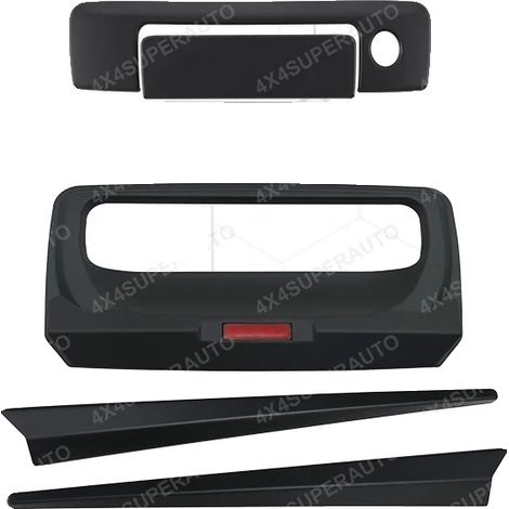 Cubierta para manija de puerta, protección duradera, fácil instalación, con orificio para llave, parte trasera. (1/2)