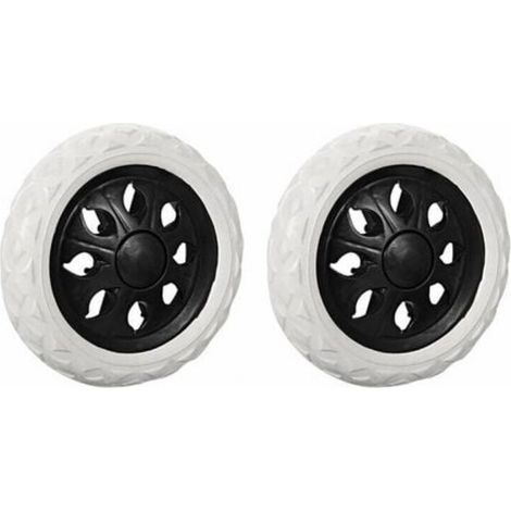 Set of 2 replacement wheels for shopping trolley made of foam rubber (Black, Hot Wheels) (1/5)