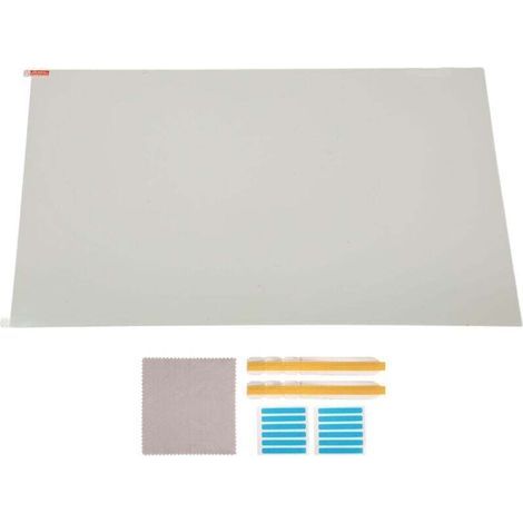 (PET, senza colla) Pellicola protettiva anti-luce blu per monitor da 24 pollici. Formato 16:10. Realizzata in materiale PET senza colla, filtra la luce blu e i raggi ultravioletti. (1/4)