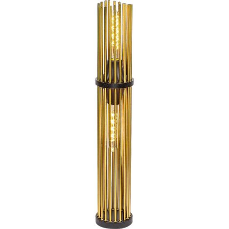 Lampada in piedi Roxas E27 2x Max.40W Metal Matt Nero, rame H: 71 cm Ø12 cm (1/5)