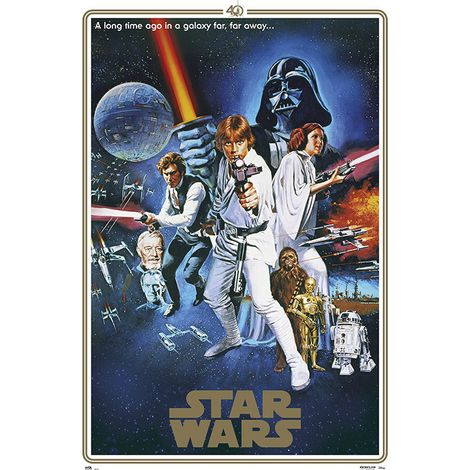Affiche star wars classic 40th anniversary one sheet b