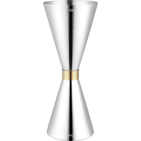 Cocktailbecher mit Skala, 1 Stück, Edelstahl, eleganter Tumbler, Alkoholbecher, Barbecher, Cocktailbecher, Barista-Becher (1/4)
