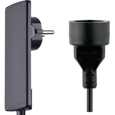 EVOline 151000155100 Alimentazione Prolunga 16 A Nero 1.50 m H05VV-F 3G 1,5 mm²