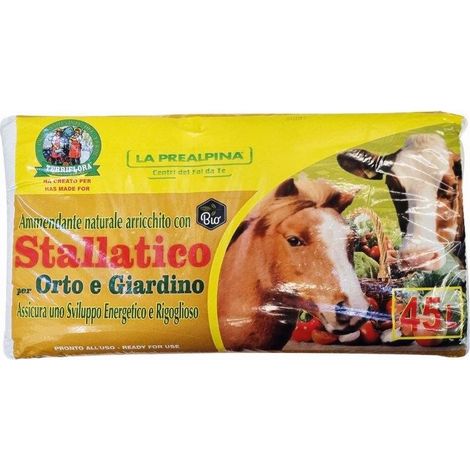 fertilizzante biologico stallatico euroterriflora per orto e giardini 45 litri