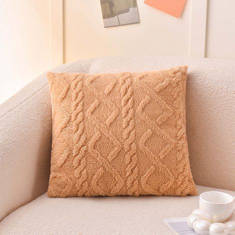 Coussin Décoratif - 40 x 40 cm - Polyester 100 % - Pour Canapé Chambre Salon Extérieur - Lot de 2 (1/5)