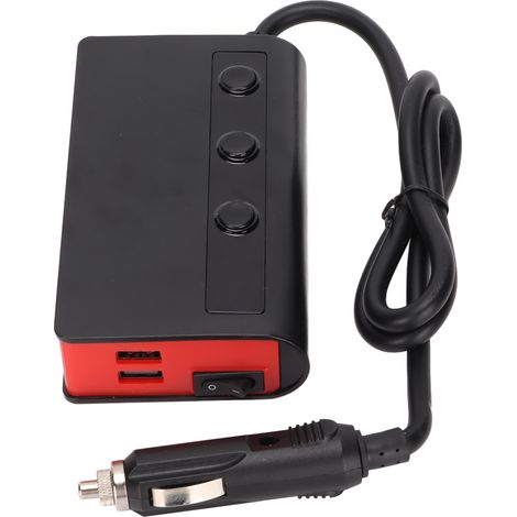 TR24 3-fach Zigarettenanzünderadapter, 180W Schnellladung, USB, für mobile Geräte (1/5)