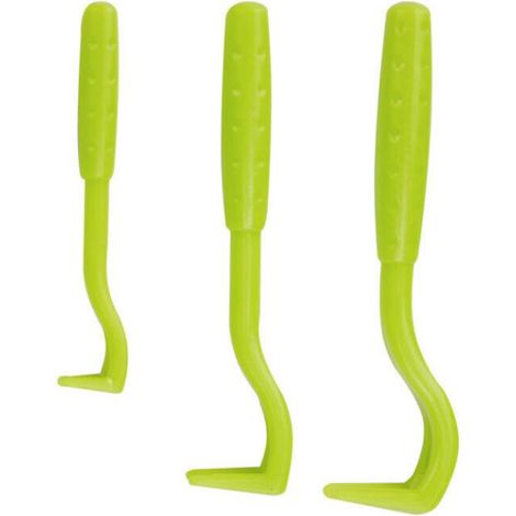 3X Crochets enlever de tiques - Pince à tiques pour Chiens, Chats, Cheval, Humain et Autres Animaux (vert) (1/5)