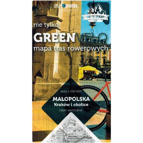 Krakau und Umgebung, östlicher Teil. Kleinpolen. Wasserfeste Radkarte. Nicht nur Green Velo. Euro Pilot (1/5)