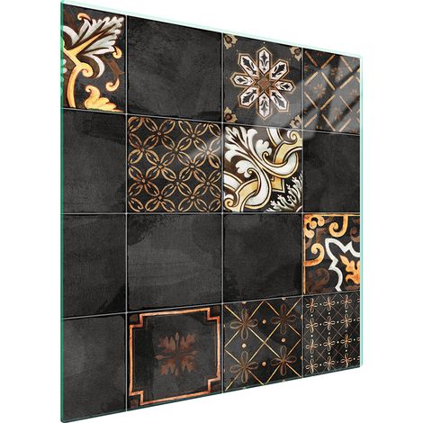 PLACA PROTECTORA DE VIDRIO PARA ESTUFA 50x52 MOSAICO (1/5)