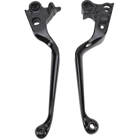 Leviers de Frein FLHR 1996-2007 1 Paire de Leviers de Frein Gauche Droite en Alliage d'aluminium Remplacement Résistant à la Décoloration 1996-2007 (BLACK) (1/5)