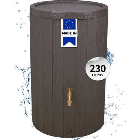 GARANTIA TIMBER depósito de lluvia 230 L marrón
