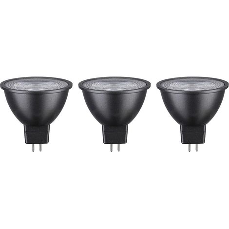 Paulmann 28912 LED CEE G (A - G) GU5.3 réflecteur 6 W blanc chaud (Ø x H) 50 mm x 48 mm 3 pc(s)