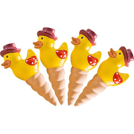 Lot de 4 arrosoirs automatiques en forme de canard mignon, pour plantes et poterie. (1/5)