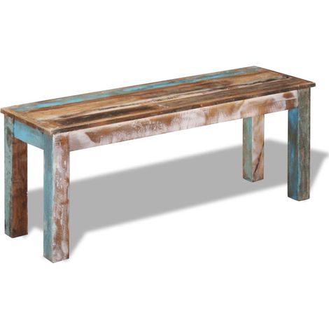 Maison Exclusive - Panca in Legno Massello di Recupero 110x35x45 cm (1/5)