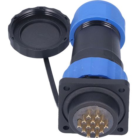 IP68 Wasserdichter Stromanschluss, Stecker/Buchse, quadratisch, 4-polig, Luftfahrtstandard, 380 V, 10 A, SP2814-Pin (1/5)