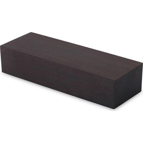 Bois d'ébène noir brut (12 x 4 x 2,5 cm) : matériau pour la fabrication d'instruments de musique et d'outils. (1/5)
