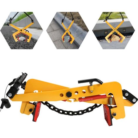 Senderpick – Pince de pose de briques 500kg – Acier allié et caoutchouc – Ouverture réglable 33-70cm – Pour chantiers et constructions (1/5)