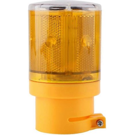 Lampe stroboscopique à LED clignotante jaune, alimentée à l'énergie solaire, pour alarme de sécurité. (1/5)