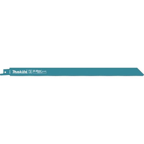 Makita Hoja de Sierra B-43228, herramienta profesional para cortes en madera y metal, diseño optimizado, tecnología bimetálica, compatibilidad amplia, paquete de 5 piezas, color metálico. (1/2)