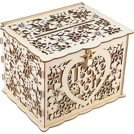 Boîte Cadeau Argent Clé pour Mariage DIY - Idée Originale Anniversaire Fête (1/5)