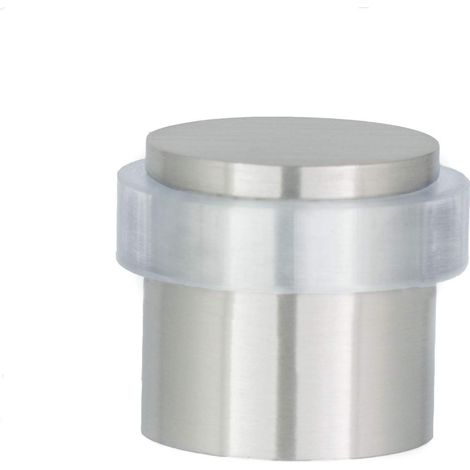 Butée De Porte 20 x 20 mm Caoutchouc Transparent En Silicone Naturel Acier Inoxydabl Outils Vis + Cheville De Fixation Compris Mod. I-157 (1/4)
