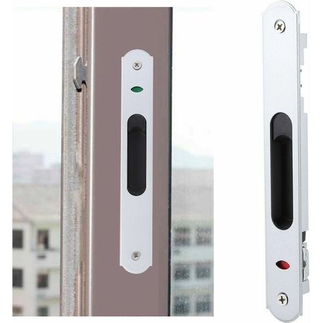 VURAHOME - Serrure de Porte Coulissante - Raccords de Matériel de Verrouillage Simple de Fenêtre de Porte Coulissante en Verre Moderne pour La Sécurité à La Maison (1/3)