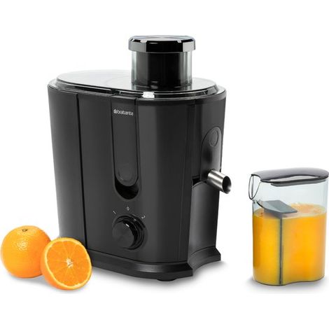 Extracteur de jus pour fruits et légumes - Extracteur de jus lent avec microfiltre et bac à pulpe - Noir mat - BBEK1123BK (1/5)
