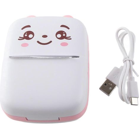 Mini imprimante thermique, imprimante Bluetooth sans encre, imprimante portable pour étiquettes, photos et notes (intégrée)