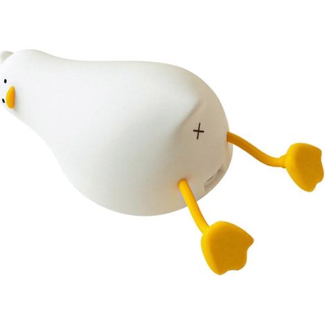 LED-Nachtlicht mit Cartoon-Motiv aus Silikon in Entenform für Kinder, wiederaufladbar, augenschonend, mit Timer-Funktion und sanftem Licht