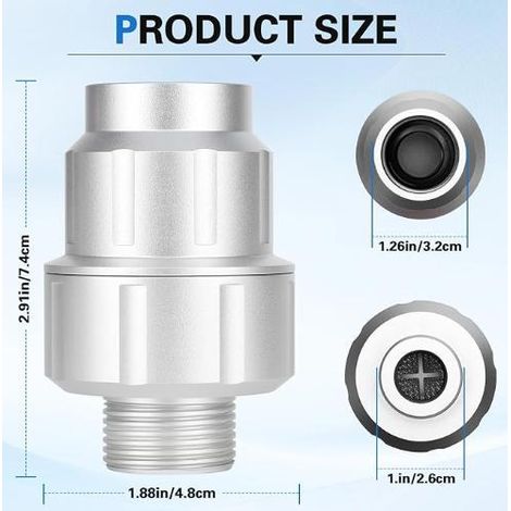 85470 is an aluminum alloy filter head suitable for washing machine water filters. 85470 is an in-line filter head. (1/4)