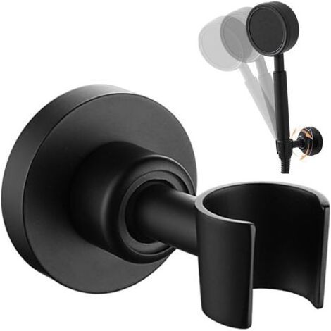 Supporto per soffione doccia a muro, supporto per soffione doccia a 360°, supporto per soffione doccia a mano per bagno (1/5)
