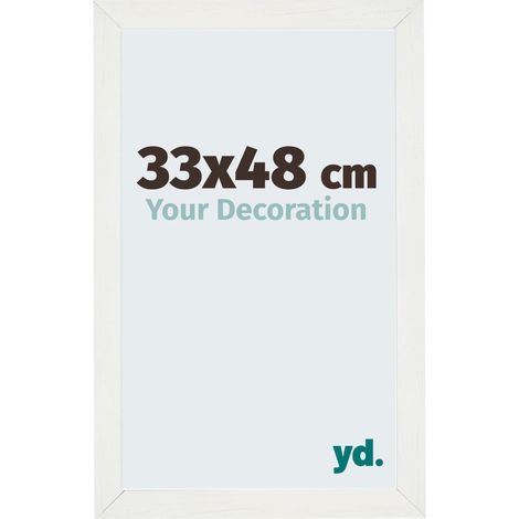 yd. - Cadre photo 33x48 - Blanc Patine - MDF - Mura (1/5)
