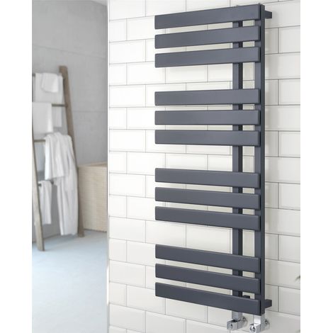 Kartell Oregon Anthracite 1180mm x 500mm Designer Towel Rail - ORE500-1200A (1/3)