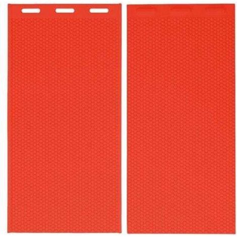 2 pezzi 5.4 mm timbro in silicone per cera d'api stampo per pressa per fondotinta in cera d'api mobili per apicoltura 44x28 cm rosso